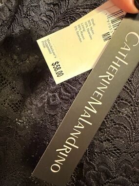 Catherine Malandrino Black Lace Top